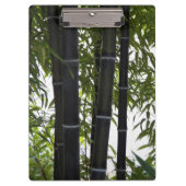 Porte-bloc Photographie du jardin en bambou noir (Devant)