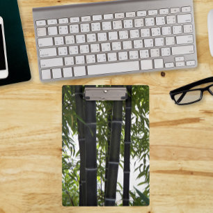 Porte-bloc Photographie du jardin en bambou noir