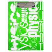 Porte-bloc Physique ; Neon Green Stripes (Devant)