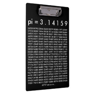 Porte-bloc pi= 3,14159 Chiffres de la journée de la science