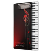 Porte-bloc Piano Abstrait et Clé rouge (Gauche)