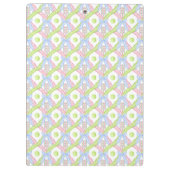 Porte-bloc Pickleball Paddles de Jacquard d'aquarelle Preppy (Dos)