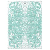 Porte-bloc Pièce de graffiti bleu et blanc (Dos)