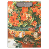 Porte-bloc Pierre-Auguste Renoir Geraniums Et Chats (Devant)