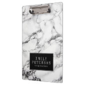 Porte-bloc Pierre de Marbre blanc moderne avec Arrière - plan (Gauche)