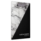 Porte-bloc Pierre de marbre triangulaire noire et blanche ten (Swatch)