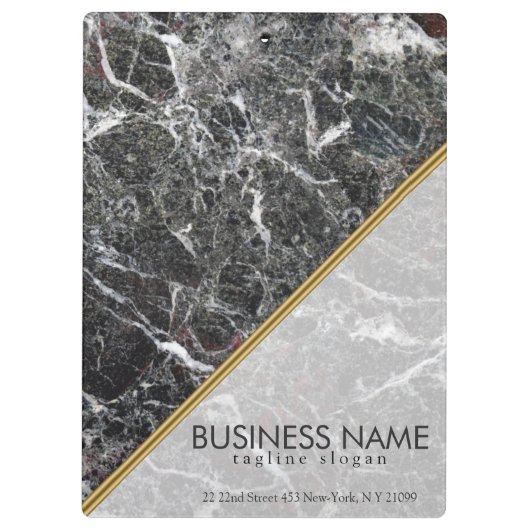 Porte-bloc Pierre En Marbre Trait Gris Foncé Et Blanc (Dos)