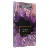 Porte-bloc Pierre gemme minérale en cristal pourpre (Swatch)