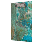 Porte-bloc Pierre minérale bleu Chrysocolla (Gauche)