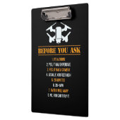 Porte-bloc Pilote de Before You Ask (Gauche)