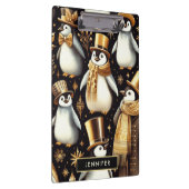 Porte-bloc Pingouin noir et doré (Swatch)