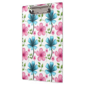 Porte-bloc Pink & Blue Floral Seamless Pattern (Gauche)