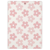 Porte-bloc Pink Cream Daisy Flowers Retro Pattern (Dos)