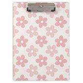 Porte-bloc Pink Cream Daisy Flowers Retro Pattern (Devant)