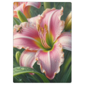 Porte-bloc Pink Daylily Floral (Dos)