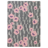 Porte-bloc Pink Flowers Abstract Blooms Mid-century Art Deco (Dos)