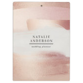 Porte-bloc Pink girly rose gold modern stylish elegant (Dos)