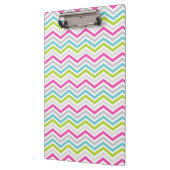 Porte-bloc Pink, Green, Blue et White Chevron Stripes (Gauche)