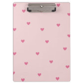 Porte-bloc Pink Hearts Seamless Pattern – Cute Valentine (Devant)