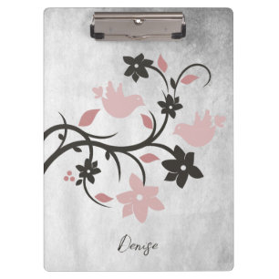 Porte-bloc Pink Lovebirds Porte - bloc personnalisé