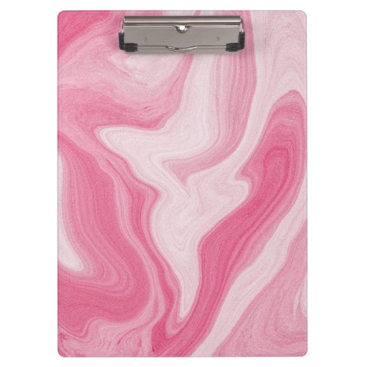Porte-bloc Pink Marble Swirl Pattern – Aesthetic Abstract  (Devant)