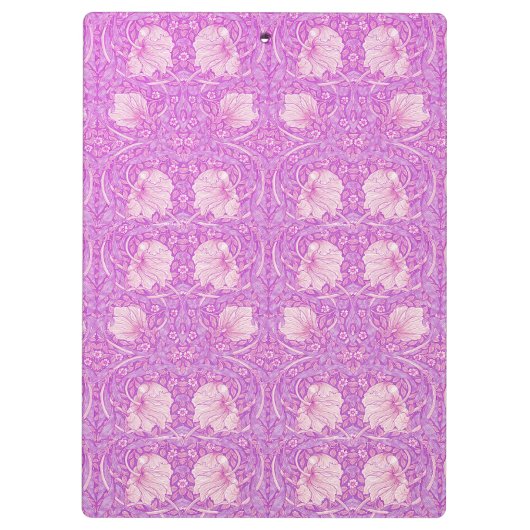 Porte-bloc Pink orange, pimpernel, William Morris, pattern re (Dos)