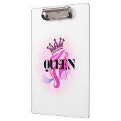 Porte-bloc Pink Queen Crown Design – Confident Feminine Power (Gauche)