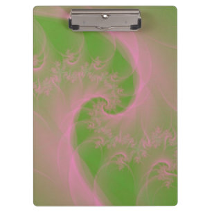 Porte-bloc Pink Twist sur le Porte - bloc vert