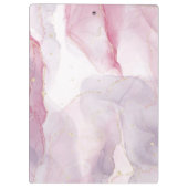 Porte-bloc Pink violet or Aquarelle Script (Dos)