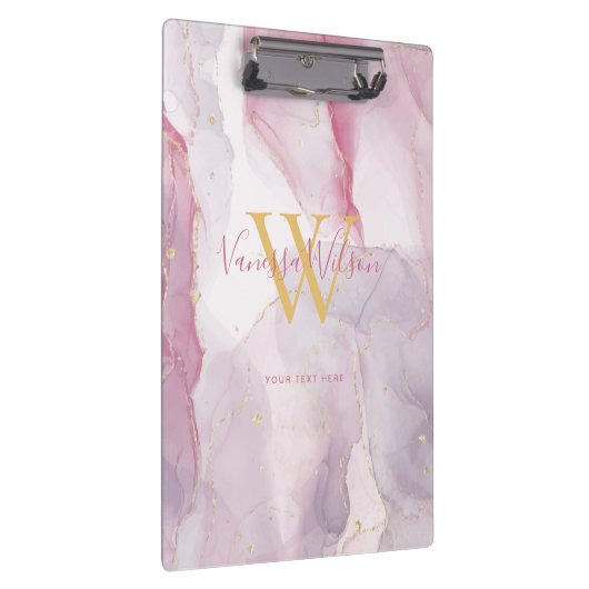 Porte-bloc Pink violet or Aquarelle Script (Swatch)