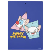 Porte-bloc Pinky et le cerveau | Graphiques de caractères rét (Dos)
