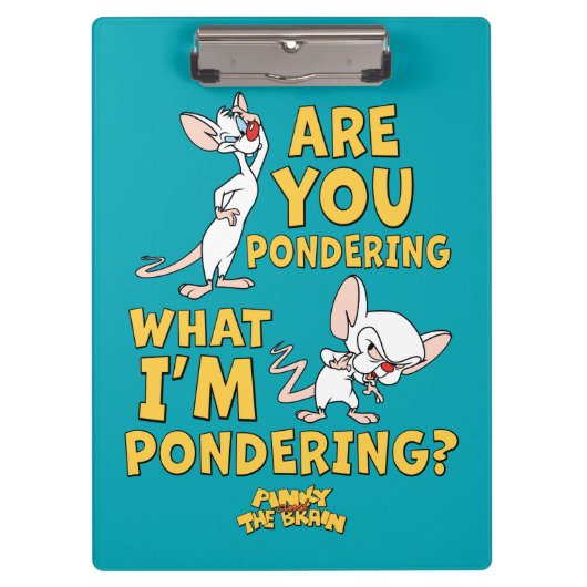 Porte-bloc Pinky et le cerveau | Vous Pensez ? (Devant)