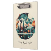 Porte-bloc Pins nordiques & Pics, coutume (Gauche)