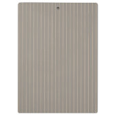 Porte-bloc Pinstripes beiges personnalisées (Dos)