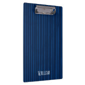 Porte-bloc Pinstripes bleu marine personnalisées (Swatch)
