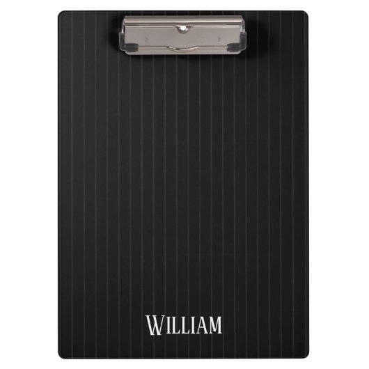 Porte-bloc Pinstripes noires (Devant)