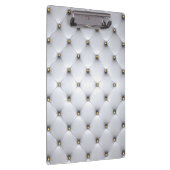 Porte-bloc Pintuck look blanc et or élégant (Swatch)