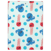 Porte-bloc Pirate Octopus, Pirate Jellfish, Mer, Votre Nom (Dos)