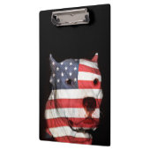Porte-bloc Pitbull patriotique (Gauche)