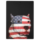 Porte-bloc Pitbull patriotique (Dos)