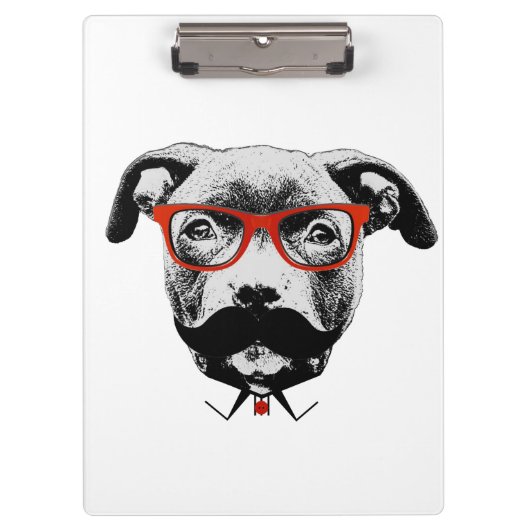 Porte-bloc Pitbull Terrier de hippie (Devant)