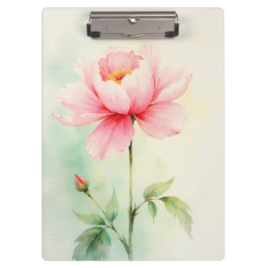 Porte-bloc Pivoine rose (Devant)