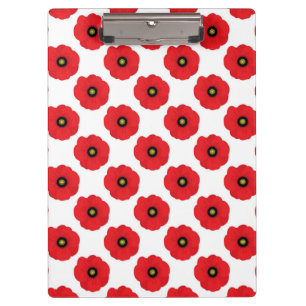 Porte-bloc Pivoines Fleuris Rouge et Blanc Shabby Chic