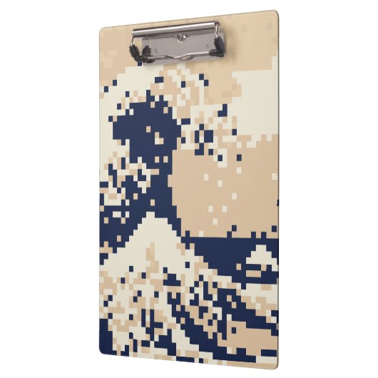 Porte-bloc Pixel Tsunami 8 bits Pixel Art (Gauche)