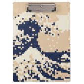 Porte-bloc Pixel Tsunami 8 bits Pixel Art (Devant)