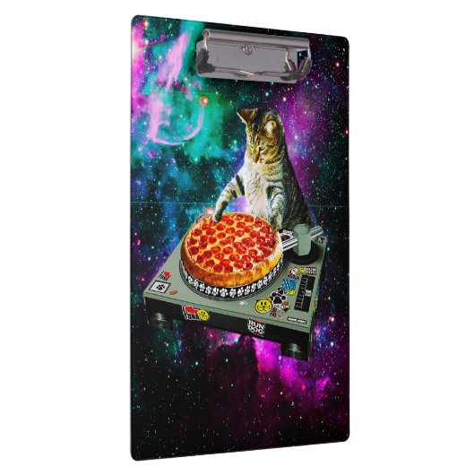 Porte-bloc Pizza de chat du DJ de l'espace (Swatch)