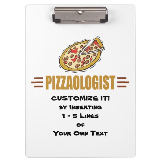 Porte-bloc Pizza personnalisée (Devant)