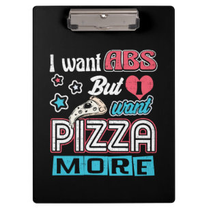 Porte-bloc Pizza vs Abs - Régime en vrac - Carbes amusantes N