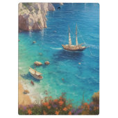 Porte-bloc Plage en Grèce (Dos)