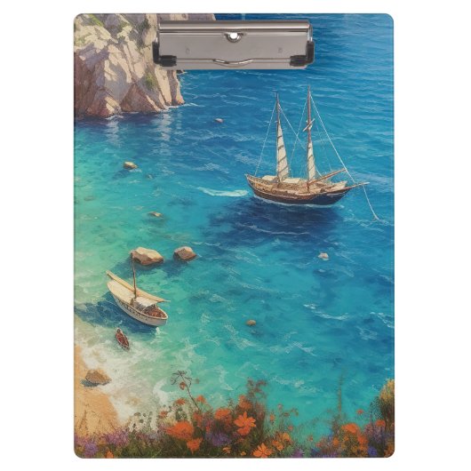 Porte-bloc Plage en Grèce (Devant)